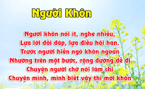 KHÔN NGOAN LÀ GÌ ?